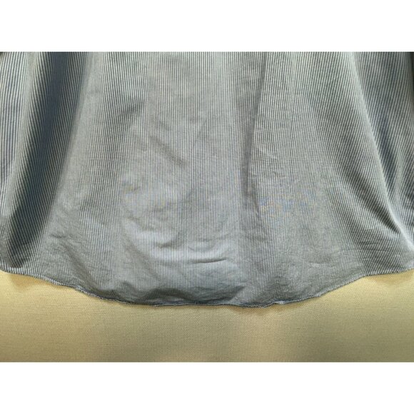 Calvin Klein & Co. Mens Dress Shirt Size L Blue Striped Long-Sleeve Workwear - Picture 12 of 12